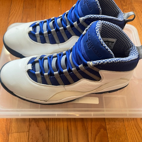Air Jordan Retro 10 Old Royal Blue/white/Old Royal-Stealth Size 11 - Picture 2 of 11